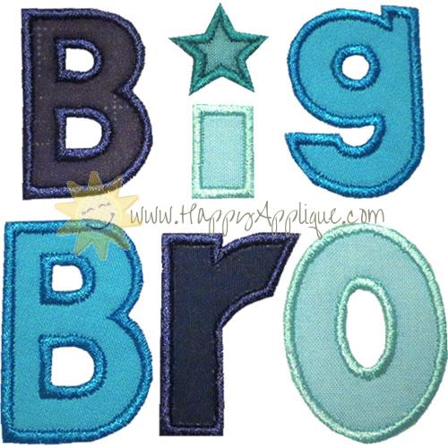 Big Brother Applique Design